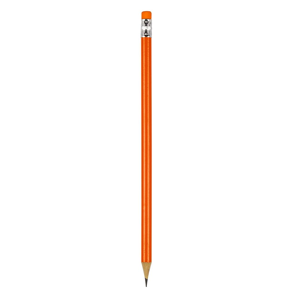 PIGMENT,HB drvena olovka sa gumicom,oranž slika 1