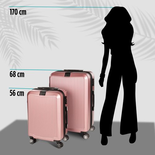 Putni kofer Scandinavia Carbon Series - rosegold, 60l rose 60l slika 14