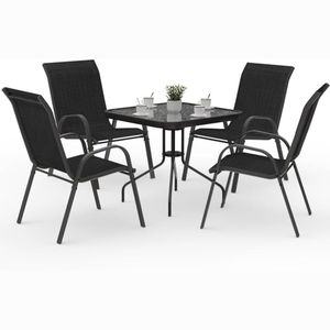 Metalni vrtni set stol Hawaii + 4 stolice