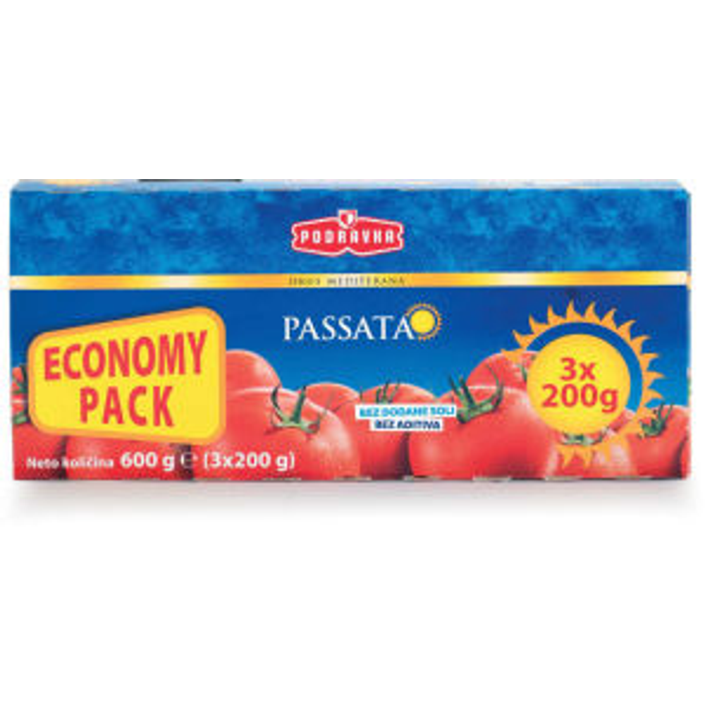 Podravka Pasirani Paradajz 3x200g  slika 1