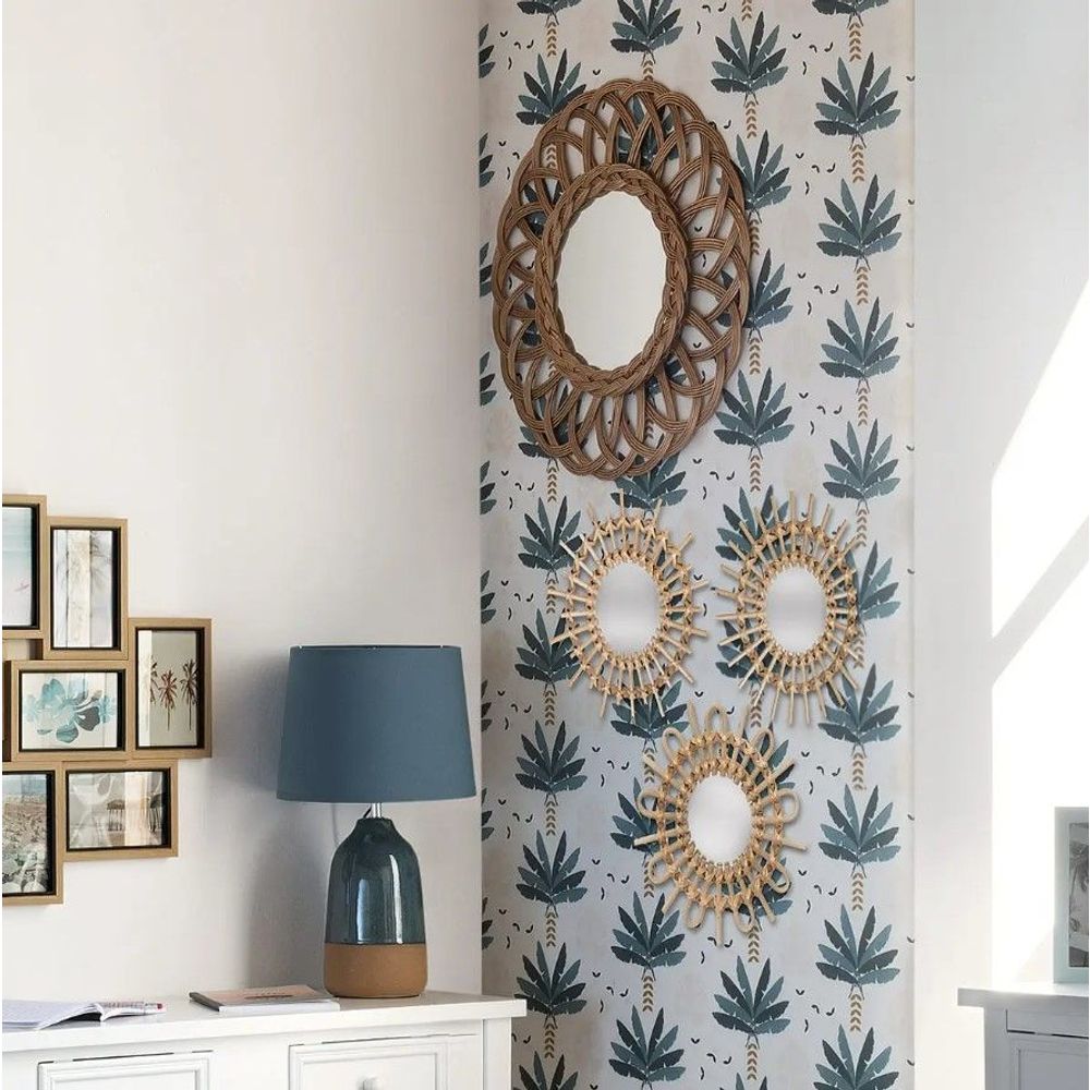 ATMOSPHERA set od tri ogledala- SUNCE - ∅ 28 cm - Ratan/MDF slika 3