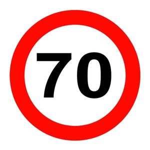 NALJEPNICA OGRANIČENJA BRZINE 70km/h
