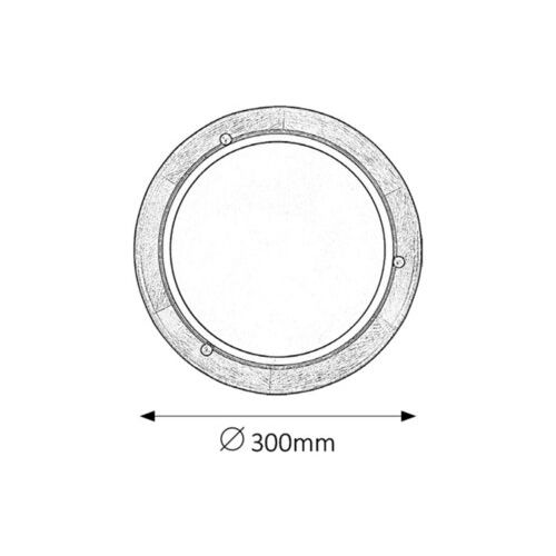 Rabalux Fa Ufo plafonjera D30 E27 60W hrast opal slika 2