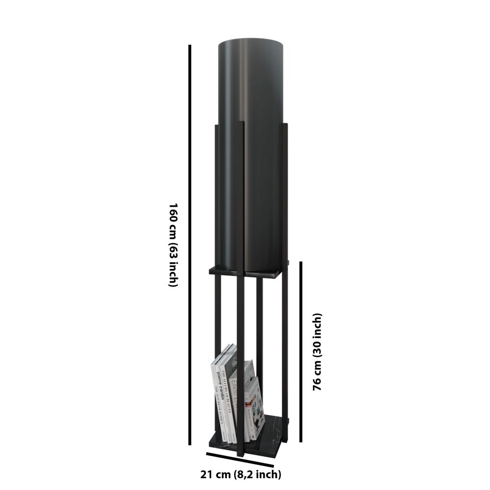 Stojeća lampa Dor - Black v2 u crnoj boji slika 2
