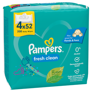 Pampers vlažne maramice Baby fresh 4x52 kom