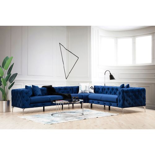 Atelier Del Sofa Kutna garnitura, Mornarsko plava, Como Left - Navy Blue slika 1