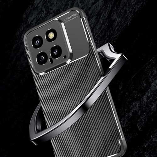 Techsuit – CarbonFiber maska za Xiaomi 14 – crna slika 5