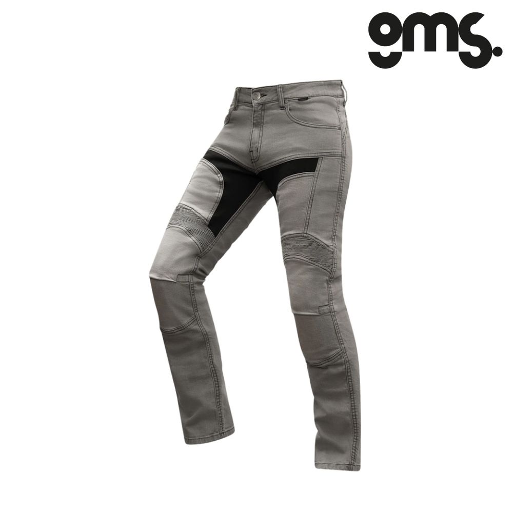 Pantalone - hlače - farmerke za motor GMS Viper - Sive vel.34/32 slika 1