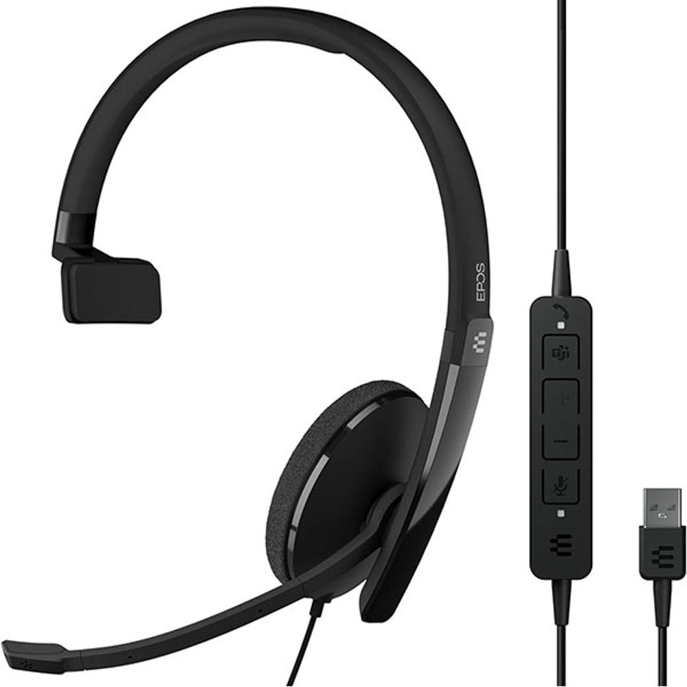 EPOS ADAPT 130T USB II – mono naglavna MS Teams certificirana slušalka slika 1