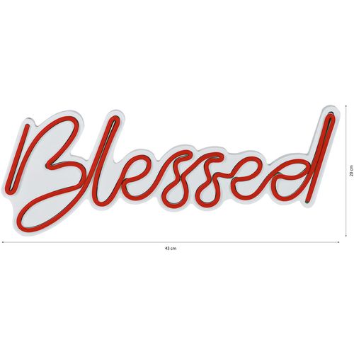 Wallity Ukrasna plastična LED rasvjeta, Blessed - Red slika 6