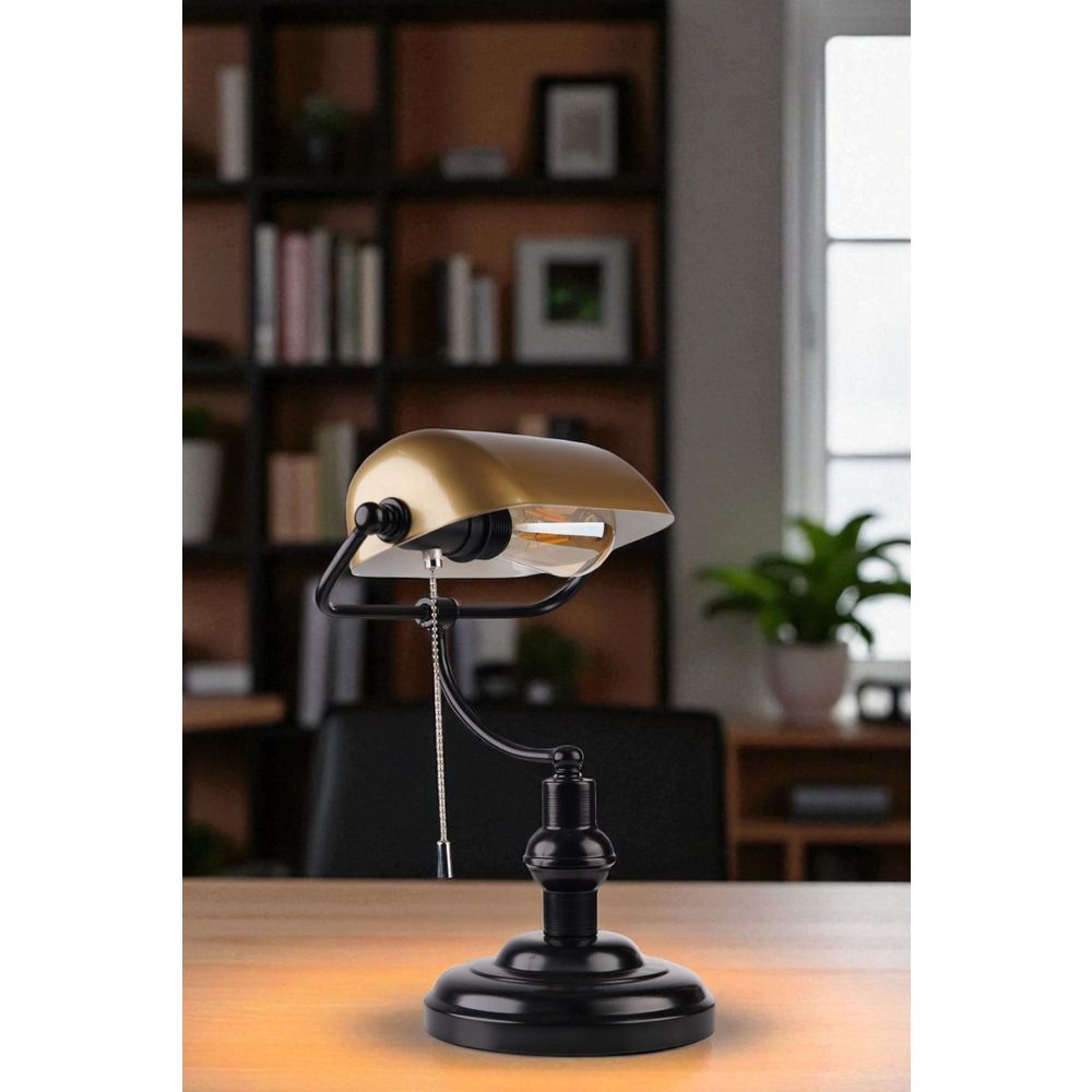 Zlatna i Crna Stona Lampa 8897-6 slika 2