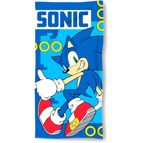 Sonic The Hedgehog cotton beach towel slika 1