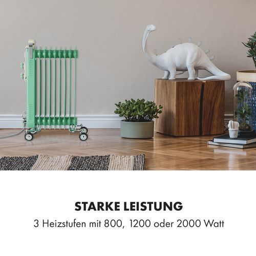 Klarstein Thermaxx Retroheat Uljni radijator, Zelena slika 2