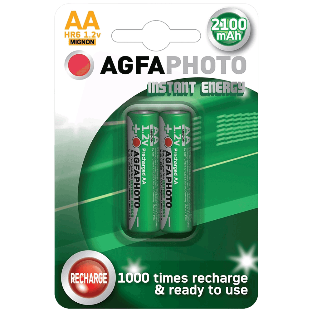 Agfa Punjiva baterija, AA, 1.2 V, 2100 mAh, blister 2 kom. - R2U B2 slika 1