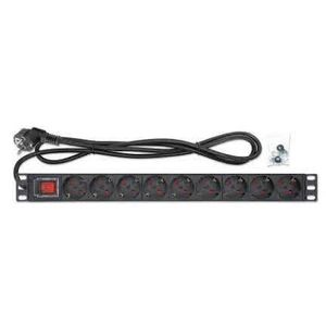 Intellinet PDU letva 19" 1U Rackmount 9-Output, 2m, Black