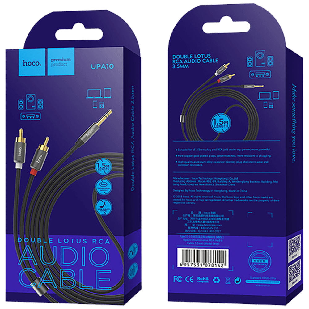 hoco. Audio kabl UPA 10 RCA to 3.5mm slika 2
