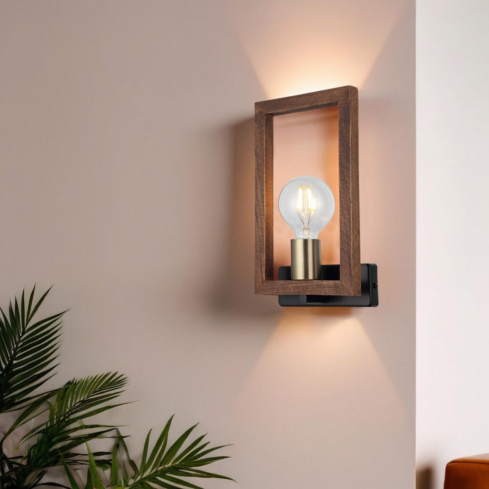 Era - 73-19 Antiquation Crna Zidna Lampa slika 1