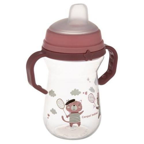 Canpol Babies Šolja Bonjour Paris 250Ml Sa Silikonskim Kljunom (56/613) - Pink slika 2