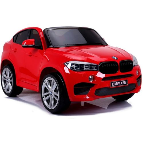 Licencirani BMW X6 M crveni - dvosjed - auto na akumulator slika 1