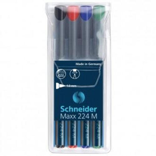 Flomaster Schneider, permanent marker, OHP Maxx 224 M, 1 mm, sortirano slika 1