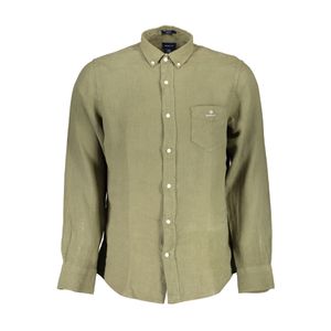 GANT MEN'S GREEN LONG SLEEVE SHIRT