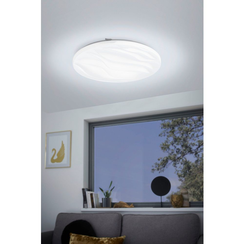Eglo Benariba Zidna/Stropna LED Lampa, 22W, 2450lm, Promjer 440mm, Bijela Plastika slika 7