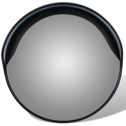 Konveksno vanjsko prometno ogledalo od PC plastike crno 30 cm slika 38