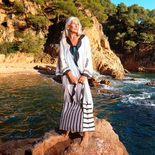 Nobodinoz Portofino Kimono Za Plažu, Black slika 6