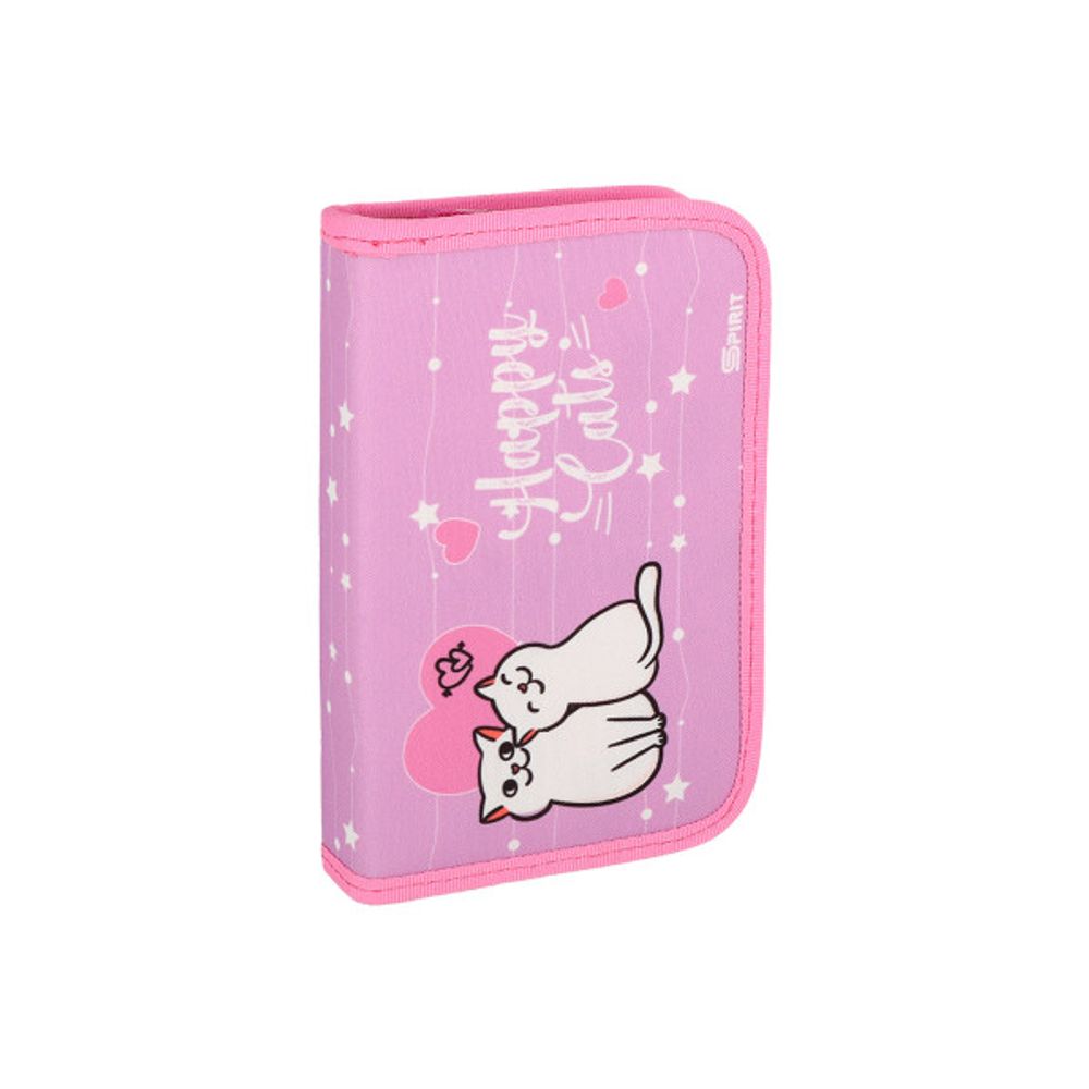 Spirit školski set ''HAPPY CAT'' COOL (školska torba + puna pernica + okrugla pernica + vreća za patike) –  (metalna kopča) slika 3