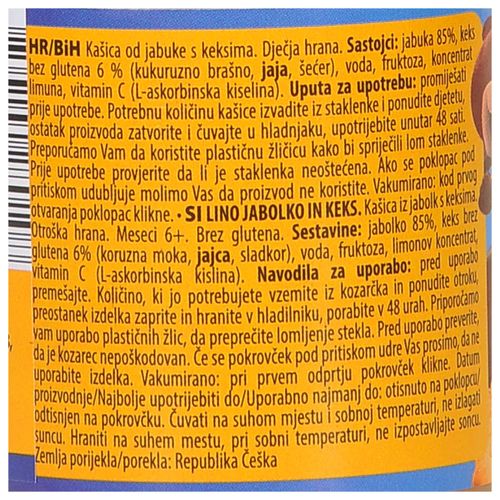 Lino kašica jabuka keks bez glutena 190g slika 2