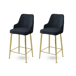 Enox - Anthracite, Gold Anthracite
Gold Bar Stool Set (2 Pieces)