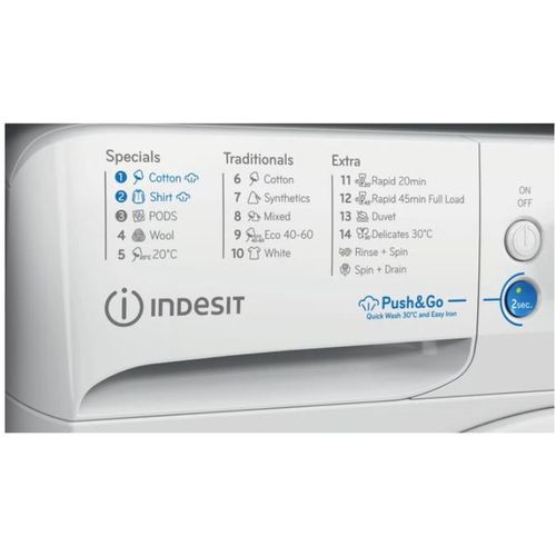 Indesit BWE 71295X WSV EE Veš mašina, 7 kg, 1200 rpm, Dubina 57.5 cm slika 4