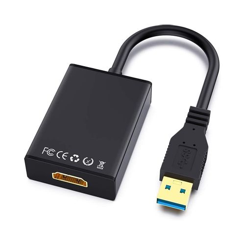 E-GREEN Adapter USB 3.0 (M) - HDMI (F) crni slika 1