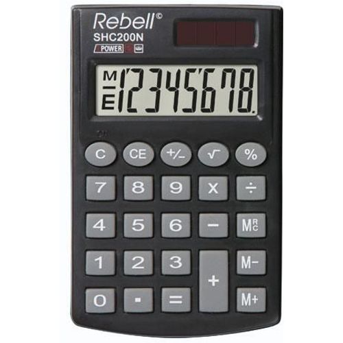 Kalkulator komercijalni Rebell SHC208 black slika 2
