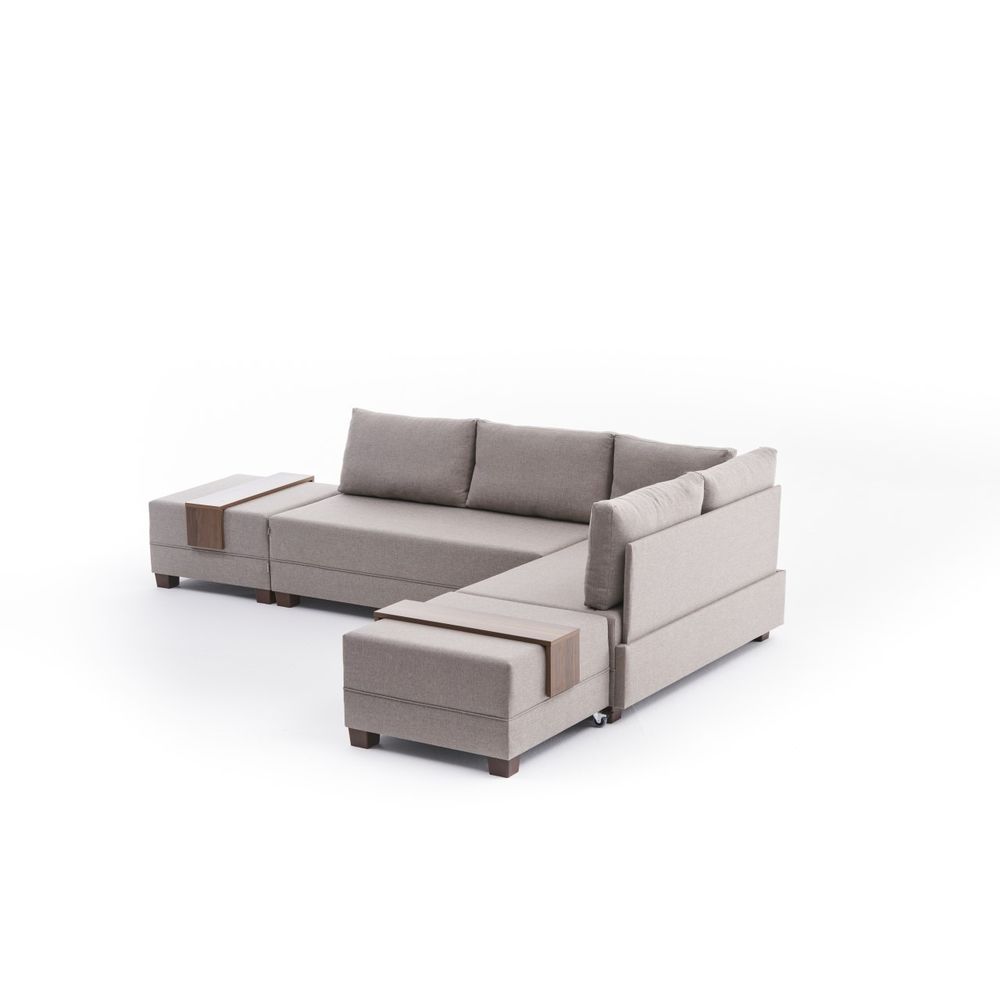 Ugaona Sofa na Razvlačenje 'Fly Right' - Cream Cream slika 6