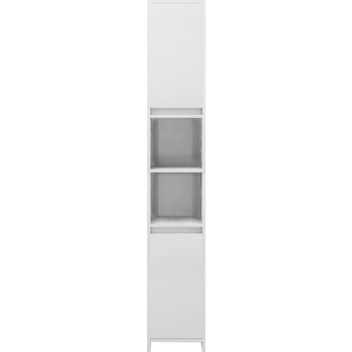 Kupaonski ormarić visoki sjaj bijeli 30 x 30 x 183,5 cm iverica slika 22