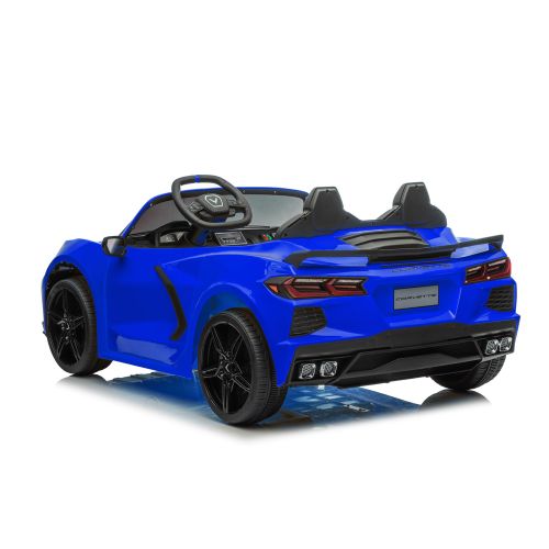 Licencirani auto na akumulator Corvette Stingray TR2203 - dvosjed - plavi slika 6