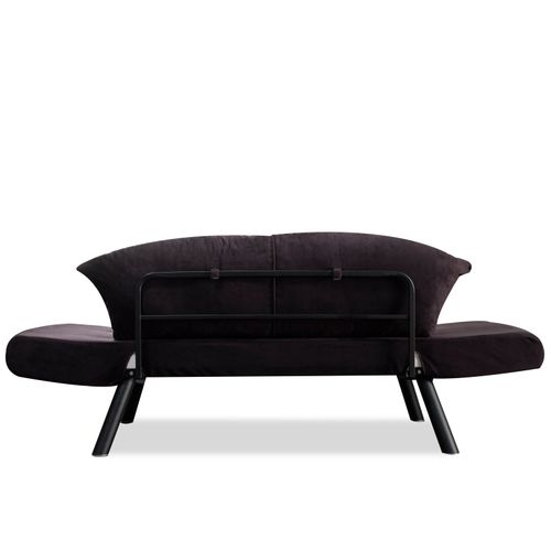 Atelier Del Sofa Dvosjed na razvlačenje, Crno, Genzo - Black slika 5