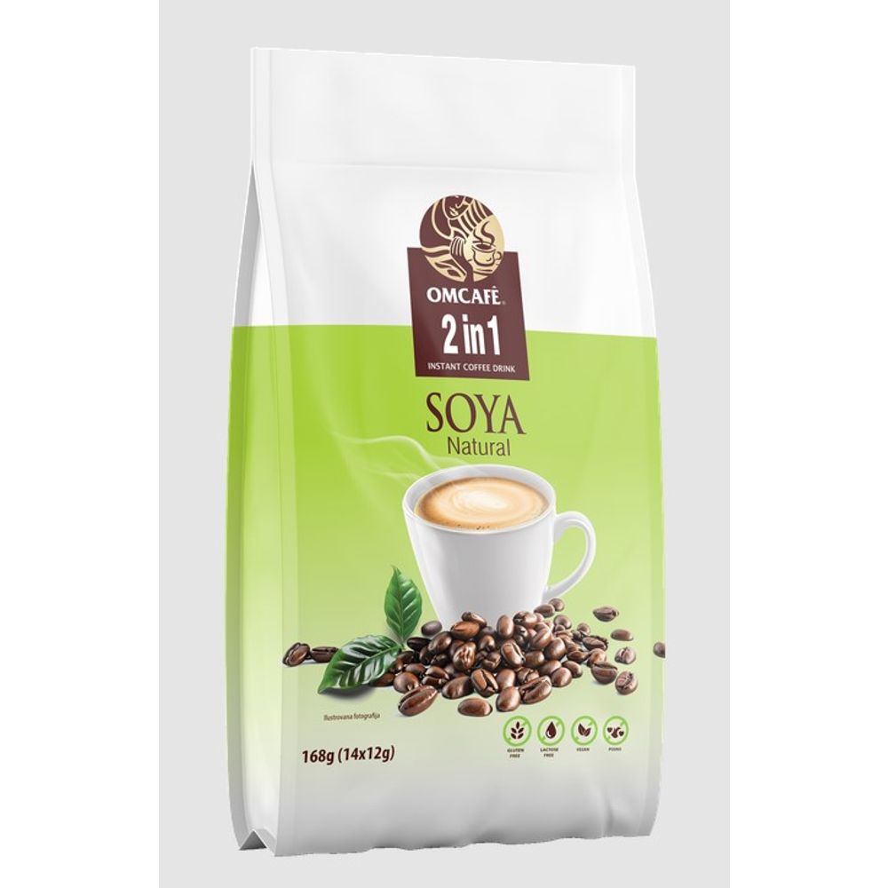 OMCAFE 2in1 SOYA Natural 14*12g slika 1