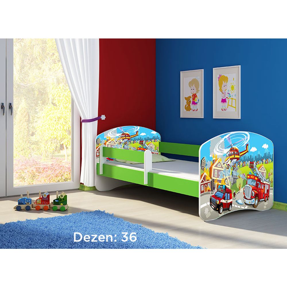 ACMA Dječiji krevet Acma II Green - 160x80cm - Dezen 36 slika 2