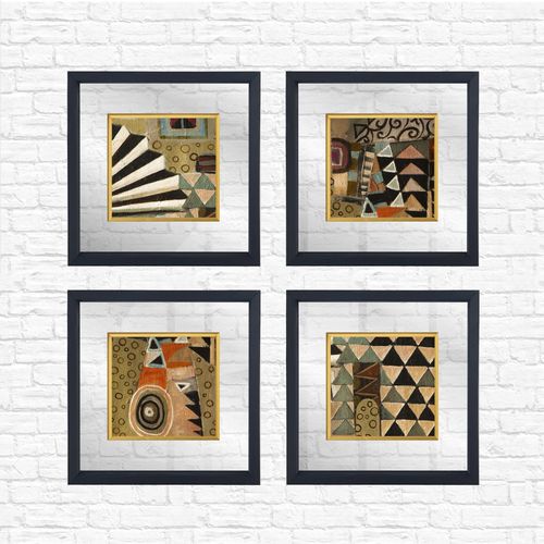 CAM56731096 Multicolor Decorative Framed Painting (4 Pieces) slika 2