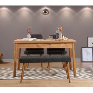 Set stola i stolica Costa Atlantice - Antracitni bor