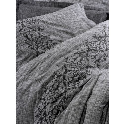 Sooty - Grey Grey Ranforce Double Quilt Cover Set slika 2