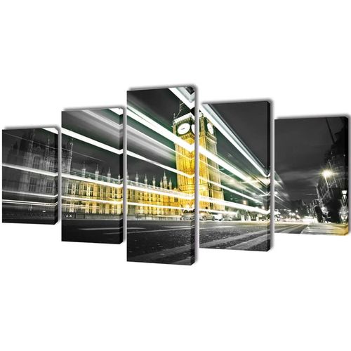 Zidne Slike na Platnu s Printom London Big Ben 100 x 50 cm slika 16