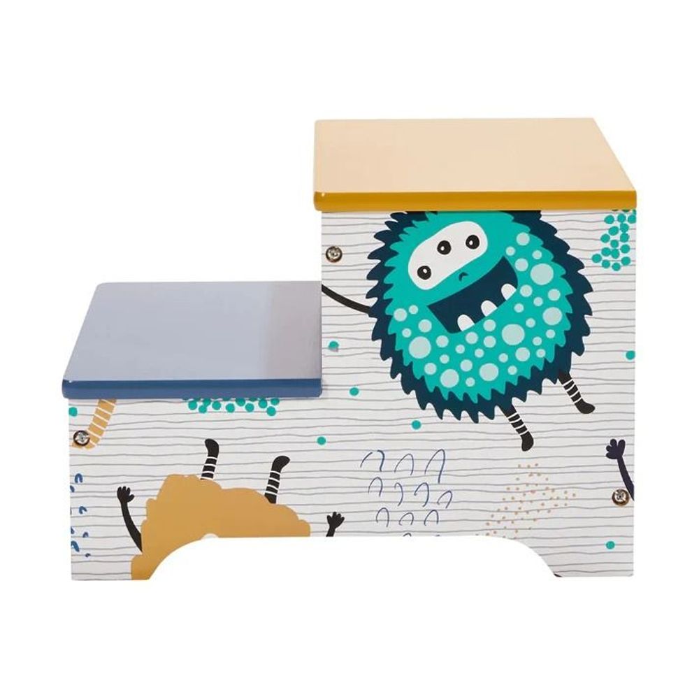 Kinder Home Drvena multifunkcionalna Stepenik stolčica Monster slika 3