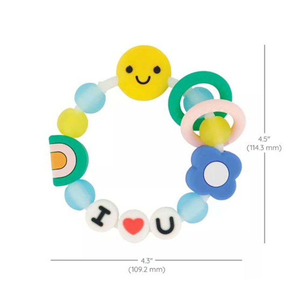 Infantino Silikonska glodalica za bebe I Love You slika 2