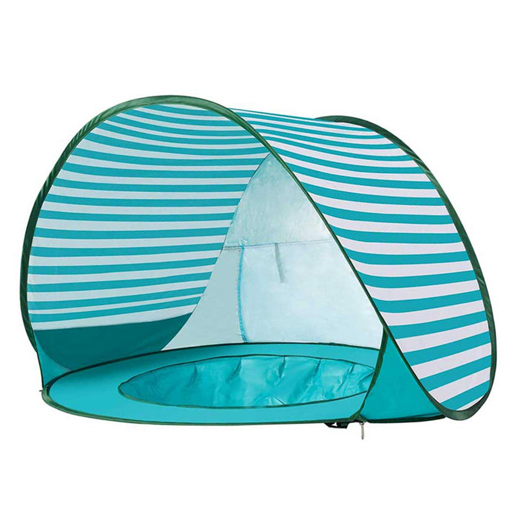 Dečiji šator za igru KINDER HOME sa UV zaštitom 50+ – lagan i sklopiv, za plažu i baštu, 120×80×70 cm slika 3