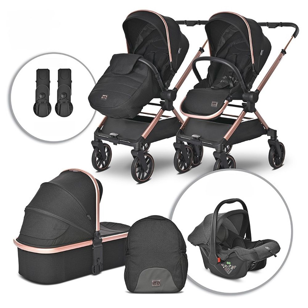 Lorelli Kolica za bebe Reya 3U1, Black Jasper slika 1