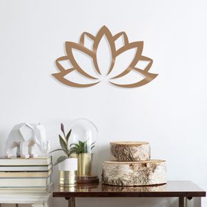 Wallity Lotus Flower 2 - Copper Copper Decorative Metal Wall Accessory