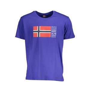 NORWAY 1963 MEN'S BLUE SHORT SLEEVED T-SHIRT